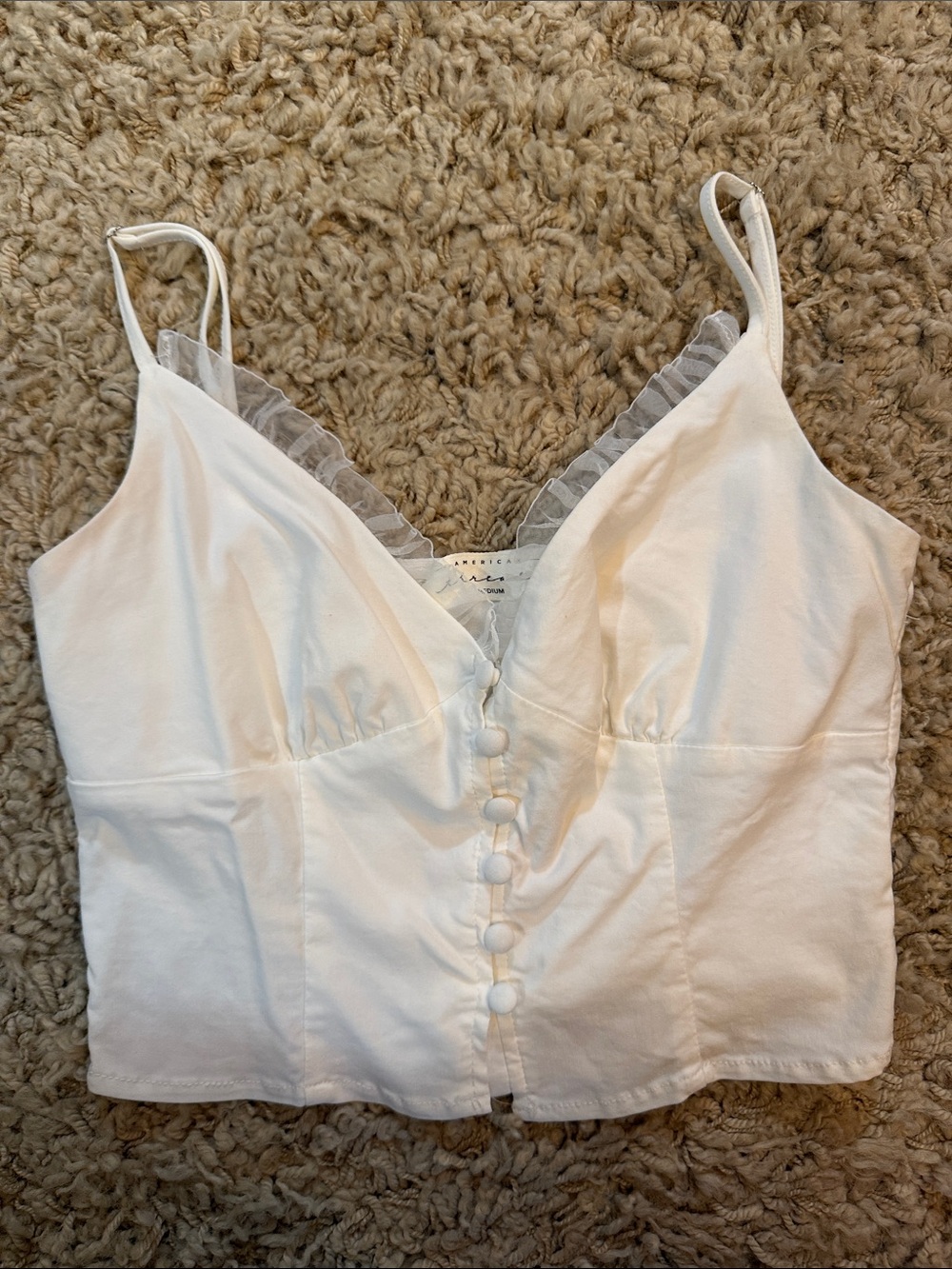American Threads Crop Top